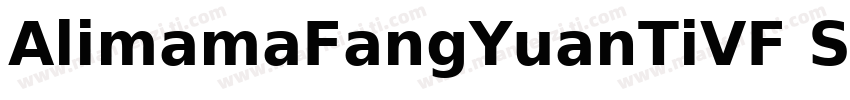 AlimamaFangYuanTiVF SemiBoldRound字体转换